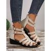 Sommer Mode Neue Große Größen Sandalen Damen Keilabsatz Lässig Tägliche Schuhe