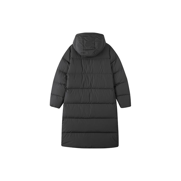 Skechers Colorful Casual Series FW23 Solid Color Casual Hooded Down Jacket Women Jackets Charcoal L423W131-0018