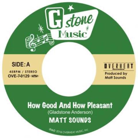 

7inch Record MATT SOUNDS LYNN TAITT How Good And How Pleasant Picture OVE70129 Overheat Music 2016 Japan Reggae Ska Dub Used