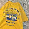 California Malibu Beach Bum T Shirts Men Women Summer New Streetwear Couple Tee Clothes T Shirt Pattern Loose T-Shirts Couple