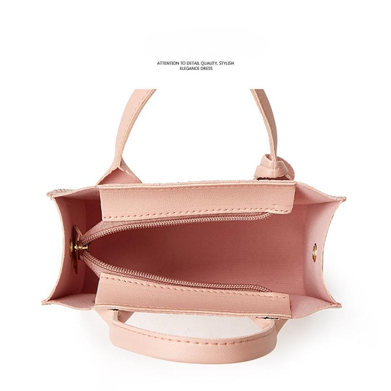 Damen Umhängetasche Krokodilmuster Buchstabe Korean Edition Label Candy Farbe Anhänger Farbe Platin Tasche