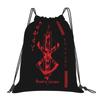 Custom B-Berserkes Drawstring Backpack Women Men Gym Sport Sackpack Foldable Supernatural Shopping Bag Sack