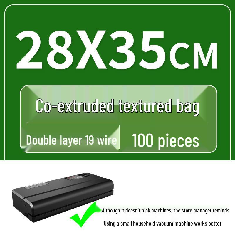 Seven-Layer Textured Vacuum Seal Bag - Nylon Fresh-Keeping Compression Bag for Food Storage