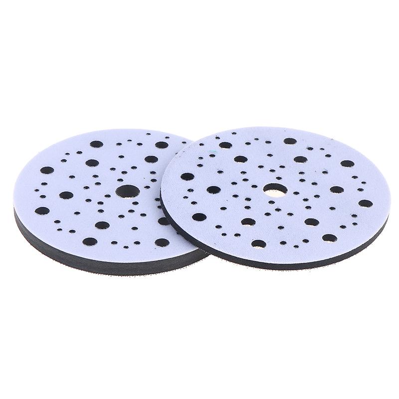 1/3Pcs 15cm Soft Sponge Buffer Backing Pad for Orbital Sander with 70 Holes Durable Polishing Tool Interface Pads