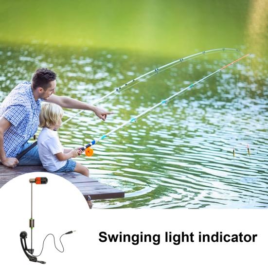 Outdoor Fishing Swinger Bite Alarm Indicator Adjustable Design Compact Size Portable Illuminated Swinger Carp Fishing Accessories