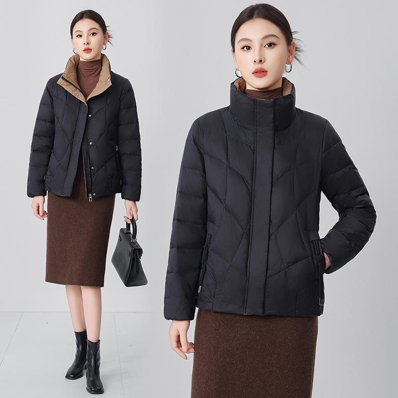 Women's Short Down Jacket 2025 - Elegant and Warm Winter Coat for Middle-Aged and Elderly