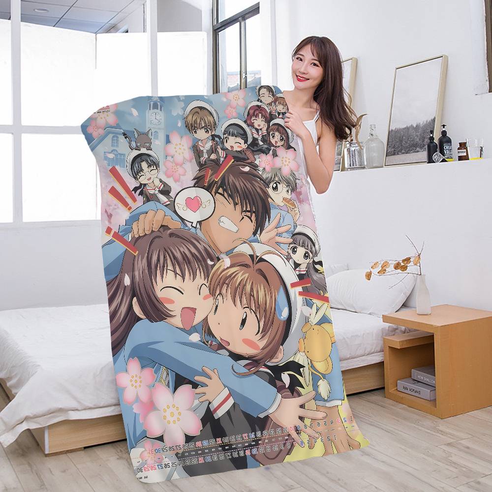 C-CardcaptorS S-Sakura Big Microfiber Beach Towels Quick Dry Towel Sand Beach Towels Pool Towel for Travel Swim Pool Yoga