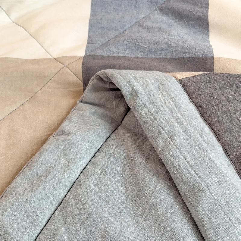Air Conditioner Quilt Lightweight Washed Cotton Quilt Summer Blanket Quilted Cooling Comforter Summer Quilt Air Condition Thin Blanket (no Pillowcase)