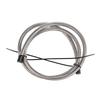AN4 AN6 AN8 AN10 AN12 Fuel Line Hose,Nylon Braided Fuel Line Hose with Stainless Steel Mesh Reinforce Black