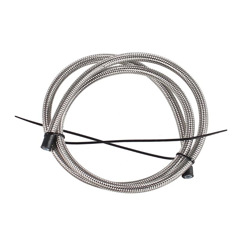 AN4 AN6 AN8 AN10 AN12 Fuel Line Hose,Nylon Braided Fuel Line Hose with Stainless Steel Mesh Reinforce Black