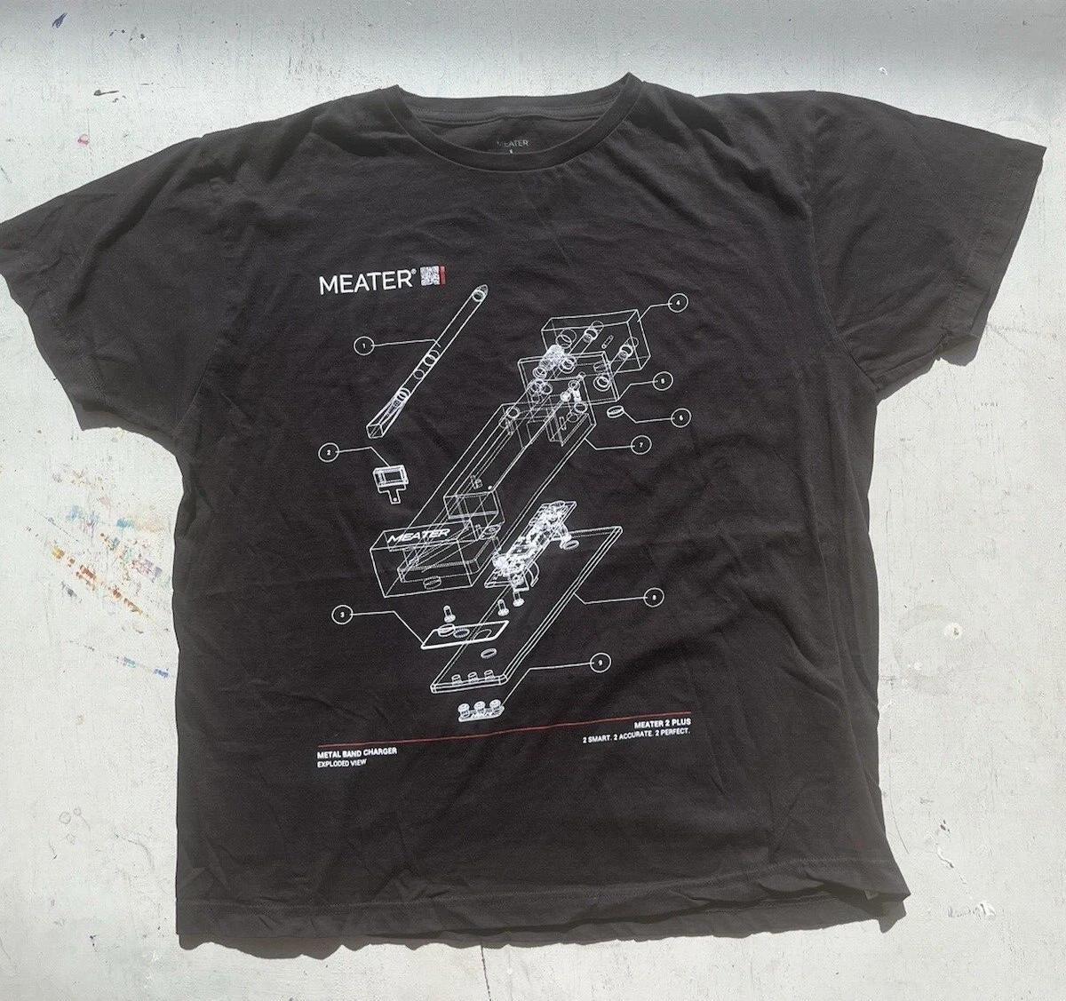 

Men s Meater T-Shirt Black Schematic L Meateater Slicer Tool Carnivore Deli Meat S