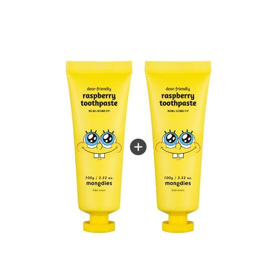 Mongdies Spongebob Edition Baby Raspberry Toothpaste 100g - Pack of 2