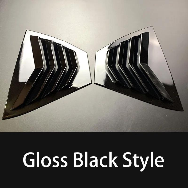 For Nissan Sentra / Sylphy    Car Rear Louver Window Side Shutter Cover Trim Sticker Vent Scoop ABS Carbon Fiber