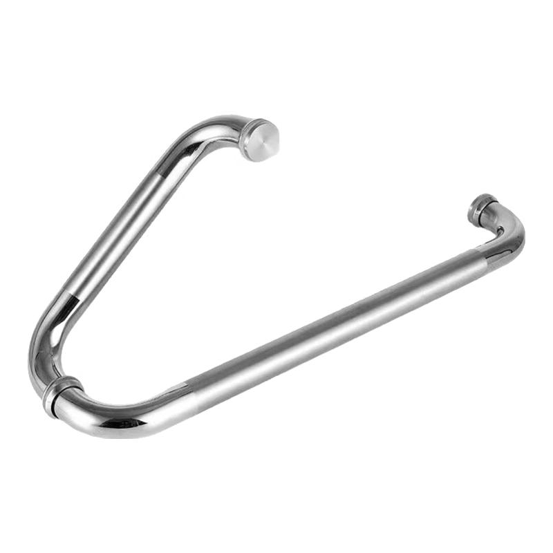 L-shaped Double-Sided Stainless Steel Shower Door Handle
