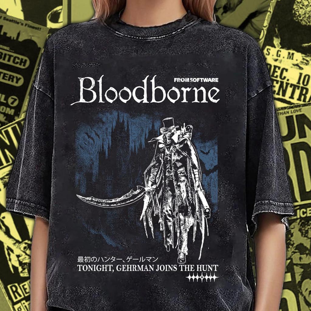 Bloodborne Shirt, Hidetaka Miyazaki'sSoulsborne Tee, From Software Hidetaka Inspirational Gift BB001