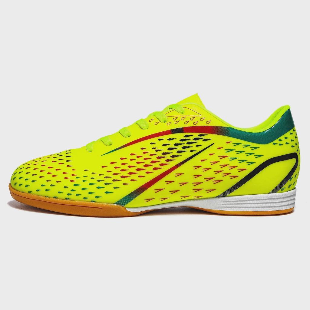 Kinder Hallenfußballschuhe mit Rutschfester Sohle für Jungen und Mädchen - Fünf-gegen-Fünf, Flache Hartplatzsohle