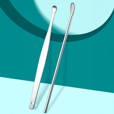 Set di 6 Pulisci Orecchie in Acciaio Inossidabile Strumenti Pulizia Orecchie a Spirale con Custodia in Finta Pelle Kit Cura Orecchie per Casa Viaggio