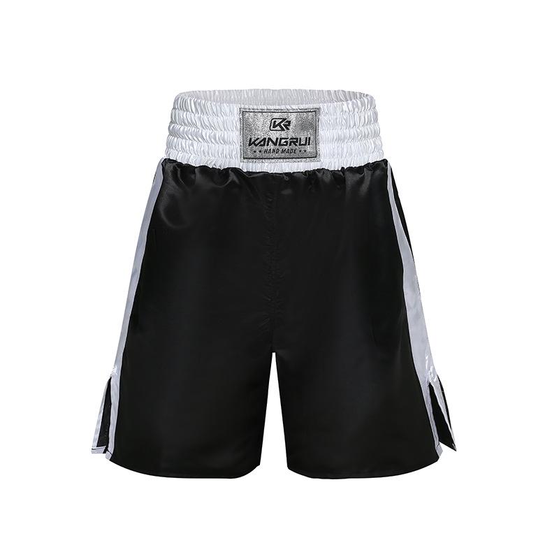 

Трансграничные шорты для бокса и кикбоксинга - Взрослые соревновательные шорты ММА для мужчин и женщин Large чёрный