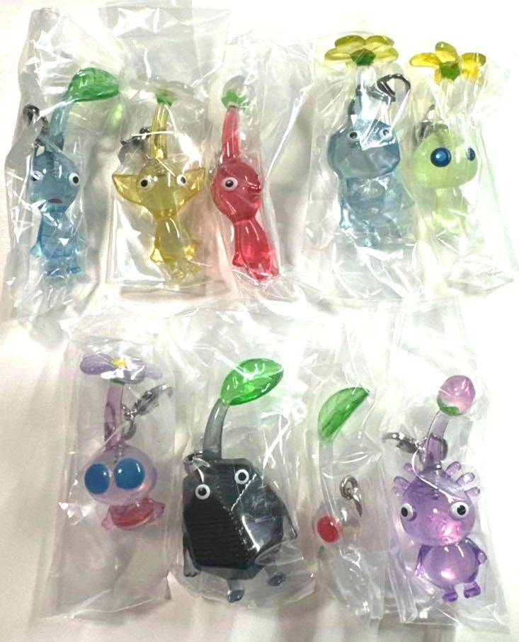 Pikmin Mejirushi Accessory Vol.2 Keychain Capsule Toy Full Set 9