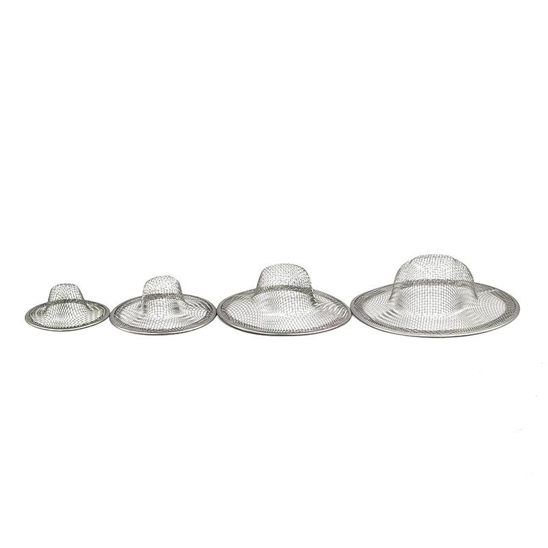 Large, Medium and Small Size Stainless Steel Draining Nets, Water Leakage Sink Filter Net, Residue Filter Net, Draining Straw Hat Floor Drain