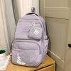 Cartoon Women's Backpack Large Capacity Student Schoolbag with Coin Purse