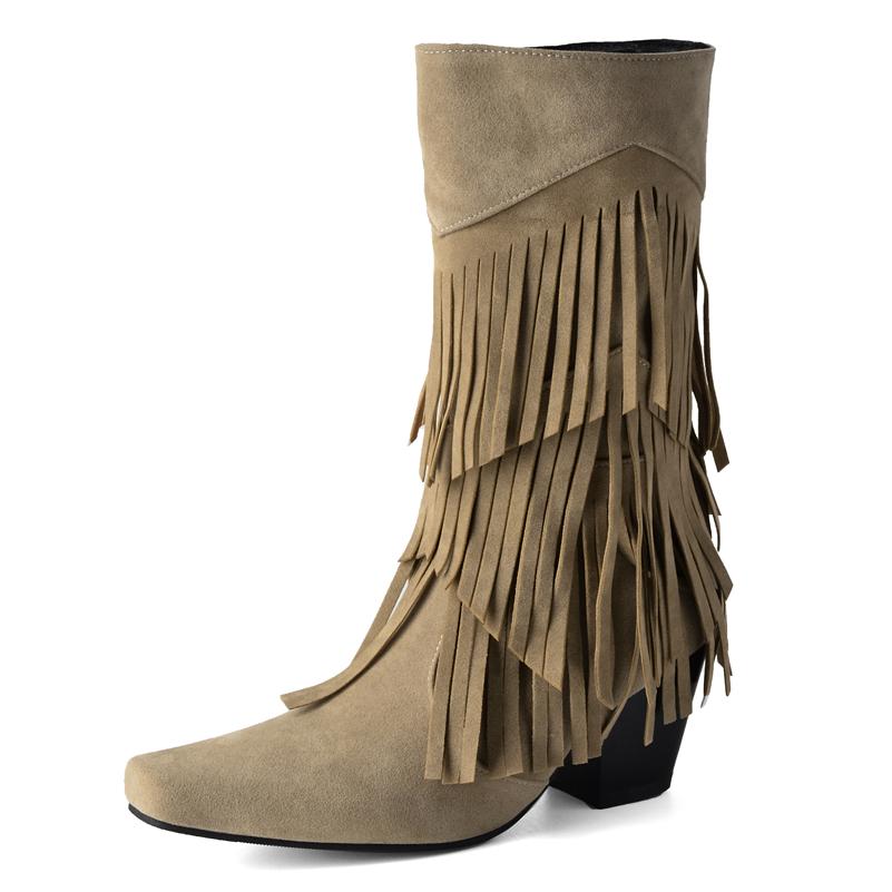 

Жіночі черевики до середини гомілки з квадратним носком, товсті високі підбори, лаконічні жіночі модні туфлі, осінь, зима, чорний, коричневий, сірий 45 39 коричневий