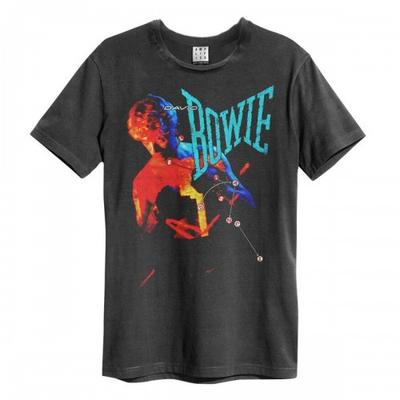 Amplified Unisex Adult LetÂ´s Dance David Bowie T-Shirt