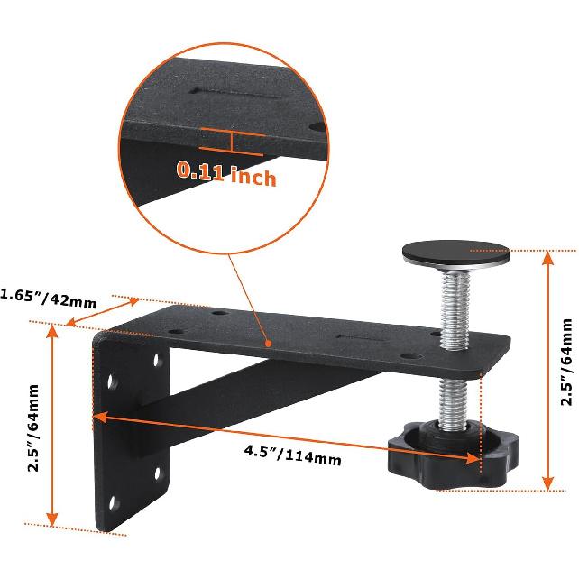 4 Pcs Undermount Sink Brackets, Undermount Sink Support, Undermount Sink Repair kit, Sink Bracket for Kitchen, Undermount Sink Brackets for Narrow