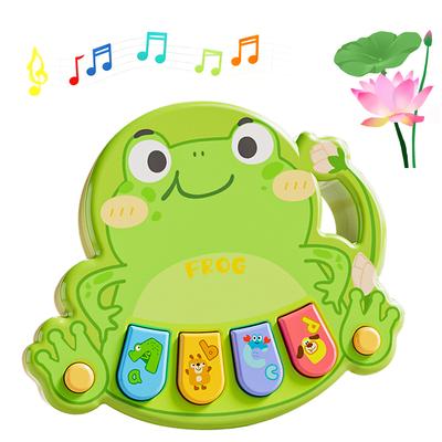 Baby Frog Music Box Toy, Baby Music Enlightenment Toy, Green Frog Keyboard Piano, Baby Birthday Gift