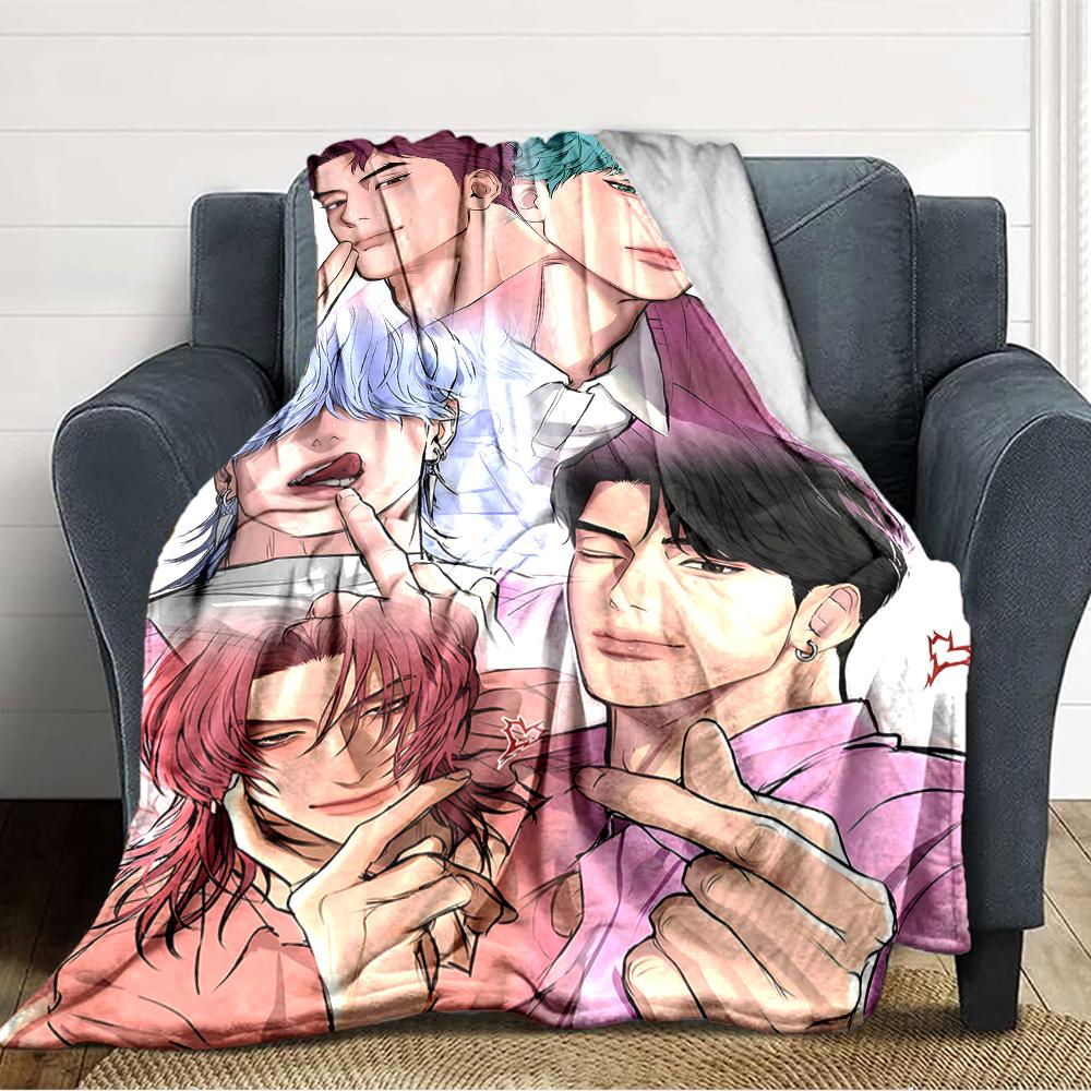 1 pezzo KPop Demon Hunters SAJA BOYS1 Coperta, Regalo, per Uomini e Donne, Coperta Morbida, Ottima per Divano Letto Divano Viaggio, Coperta Leggera in Flanella