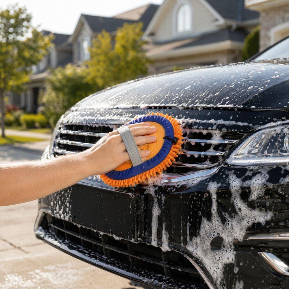 Soft Bristles Car Cleaning Brush Long Handle Car Cleaning Kit Car Wash Mop Car Cleaning