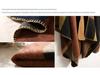 Versatile Plaid Women's Faux Cashmere Shawl: Ethnic Style Slit Cape for Autumn/Winter