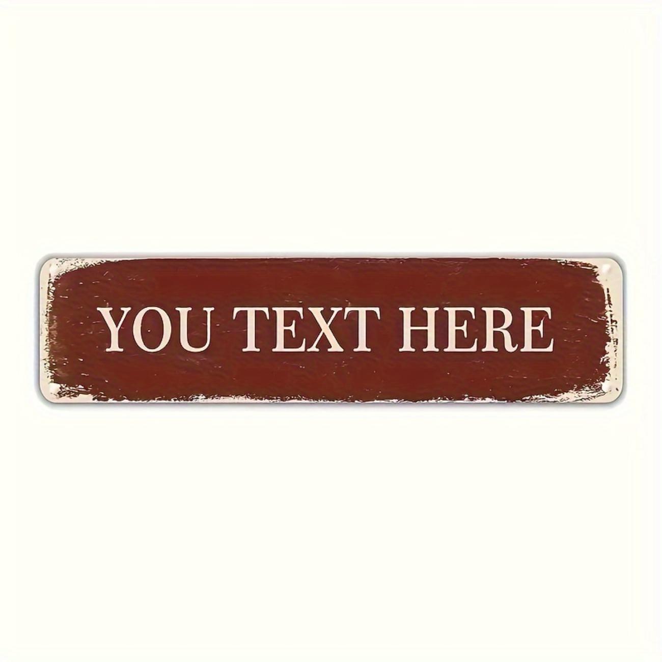 

Personalized Vintage Metal Sign Aluminum Wall Decor Garage Bar Man Cave бордовий