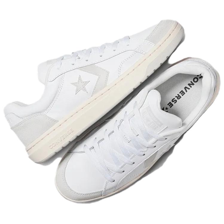 Converse Pro Blaze Strap Classic Low-top Retro Basketball Shoes Unisex White