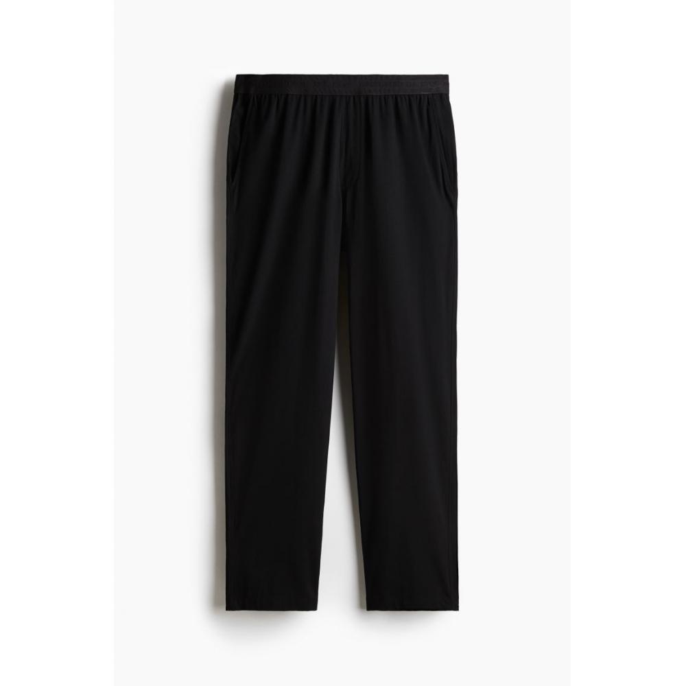 H M Relaxed Fit Cotton Jersey pyjaMas Black