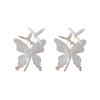 Mori Style Crystal Butterfly Hair Clip - Sweet Bangs Duckbill Holder