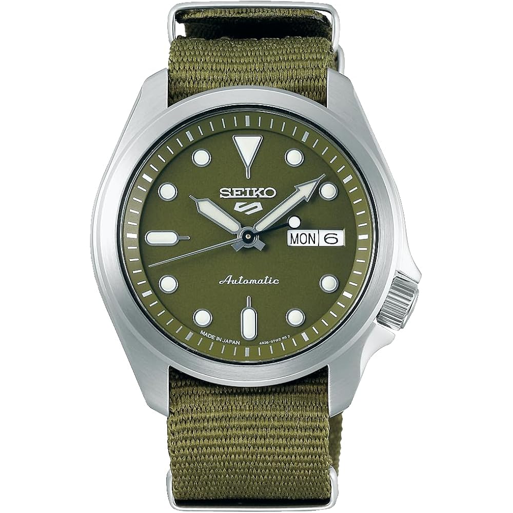 5 СПОРТОВ [ЧАСЫ SEIKO] наручные часы Five Sports Solid Boy Спортивный стиль SBSA055 Мужские Зеленые
