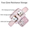 Large Travel Makeup Bag 180° Wide Opening Toiletry Organizer Water-Resistant Padded Cosmetic Case With Handle For Full-Size Bott