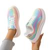 thick-soled sequined trendy women's board shoes thick-soled casual sports shoes breathable and lightweight outdoor couple flat shoes