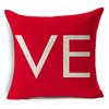 18x18 Pillowcases Valentine's Day LOVE Throw Pillow Linen Cushion Covers For Sofa Couch Home Decoration