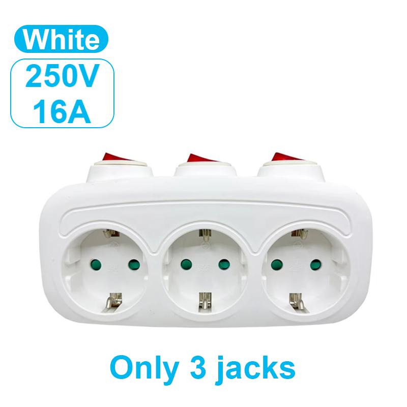 EU Plug Power Strip AC Outlets Multitap Electrical Wall Socket Extension Cord With USB C Ports Fast Charging Wall socket