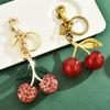 Cute Cherry Keychain With Resin Material For Bag And Car Key Decor Fall