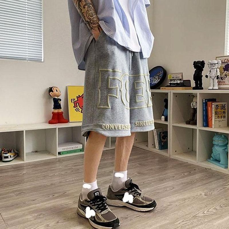 Male Summer Men's Clothing Printed Beach Shorts Basketball High Street Casual Pants For Men Streetwear Ropa Hombre Sweatpants