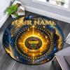 Custom Name Fenerbahçe Round Area Rug,Carpet Rug for Living Room Bedroom Sofa Playroom Decor,Non-slip Floor Mat