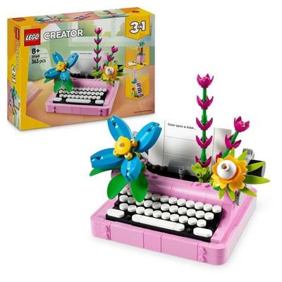 LEGO Creator 31169 3-in-1 The Typewriter with Flowers - Game for Children from 8 Years Old