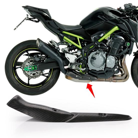 Motorcycle Exhaust Pipe Carbon Fiber Heat Shield Cover Guard for Kawasaki Z900