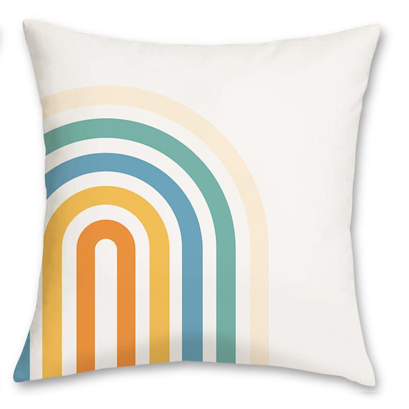 Home Decor Vibrant Geometric And NaturePrint Pillow Covers Pattern Cushion Cover Suitable For Sofa Bedroom Car Pillow Cover