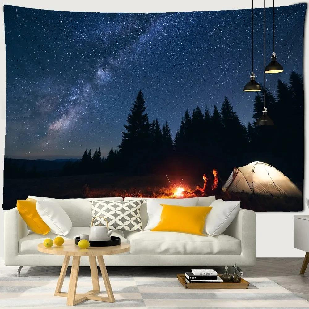 Starry Sky Moon Night Wall Decoration Tapestry Home Living Room Tapestry