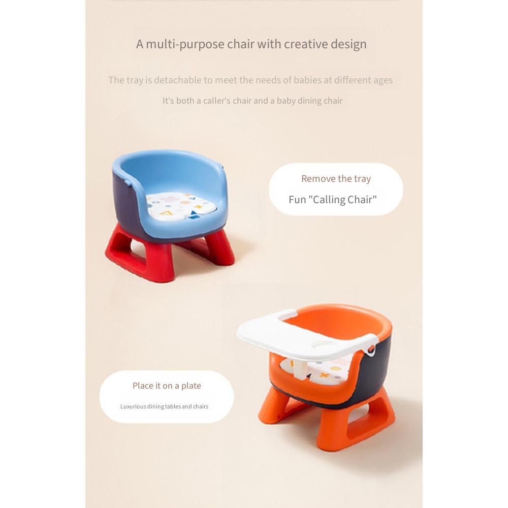 Sedia da pranzo per bambini Rikang, Sgabello cigolante per bambini piccoli con schienale, Sgabello basso da pranzo per bambini, Seduta per l'apprendimento a casa per neonati