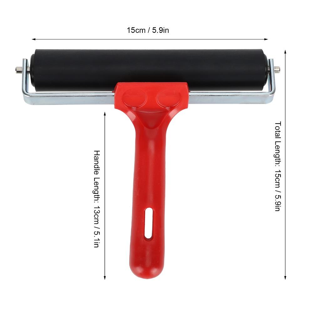 1pcs Anti-Skid Surface Rubber Brayer Roller Ink Applicator Roller For Art Craft Printing
